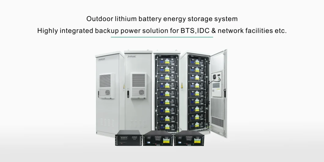 Customizable Outdoor Cabinet with 48V900ah Lithium Battery for Telecommunications Power Backup