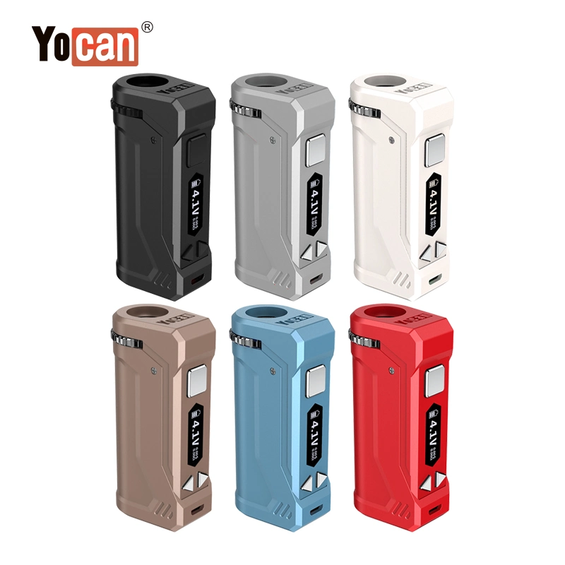 Yocan Flat Series Preheat Battery 350mAh 400mAh 650mAh 900mAh Adjustable Voltage Fit for 510 Thread Cartridge Vaporizer Pen