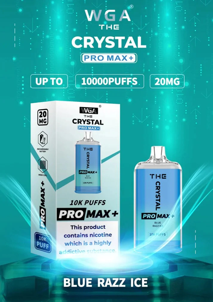 Wga Crystal 15000 Puff Zbood EU Warehouse Poland UK Flonq Extra PRO Max Hits 7000/10000/12000 Cry 2%Nicotine Vaporizers Disposable Vape