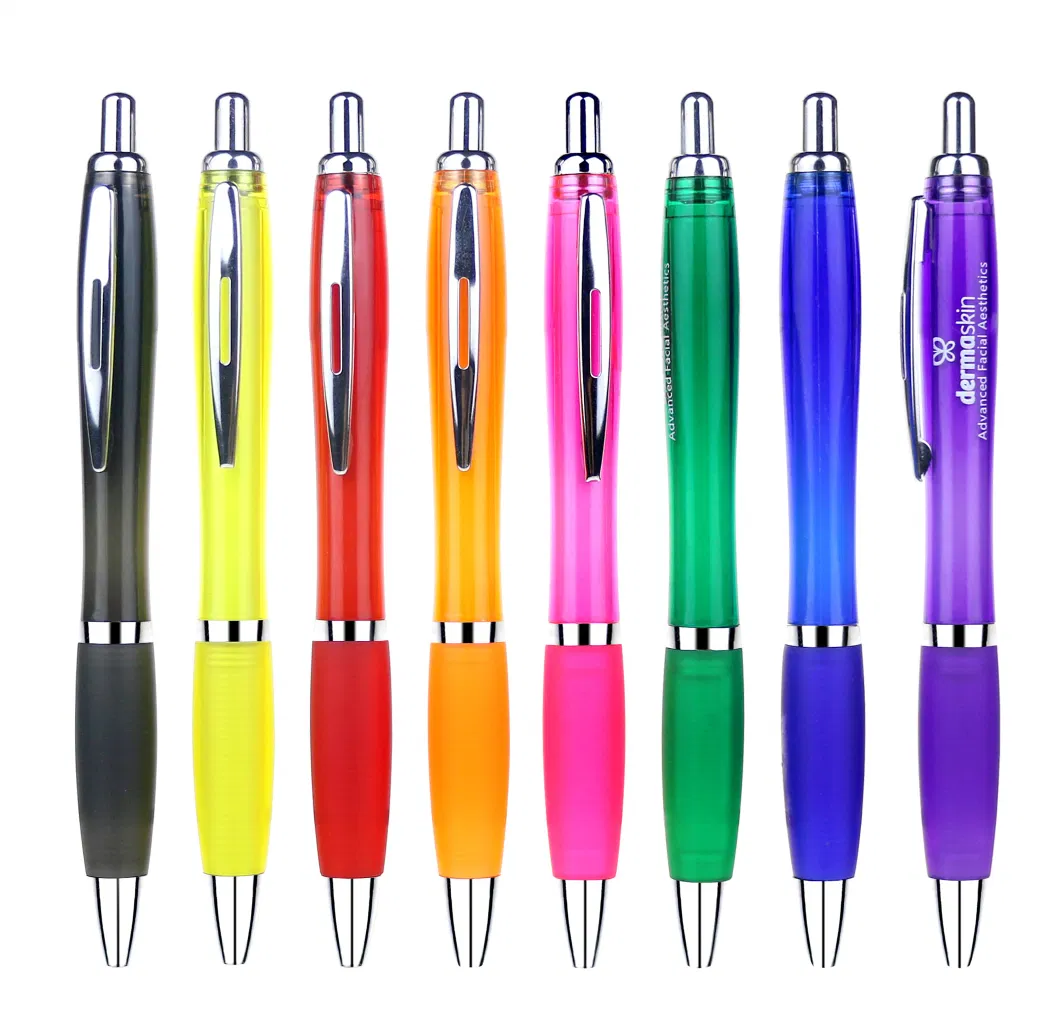 Customized Logo Print Promotional Ballpoint Pen Plastic Ball Pen