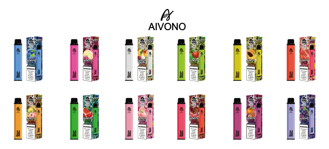 Original Vaporizer Flavor Aivono Aimbingo 4000 Bubble Esco Bar Liquid E-Cigarette Smoke Random Vapor Wholesale 4000 Puff Disposable Vape Pen Wholesale