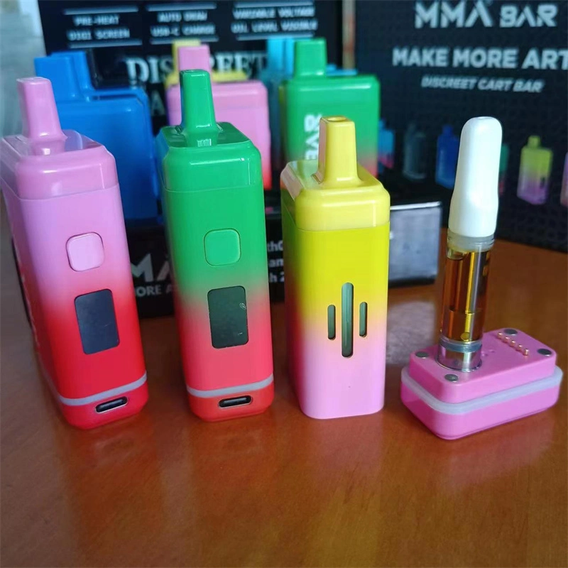 MMA E-Cig 510 Battery Discreet Vaporizer Battery Digital Box Preheat Button Vape Pen Battery Wholesale