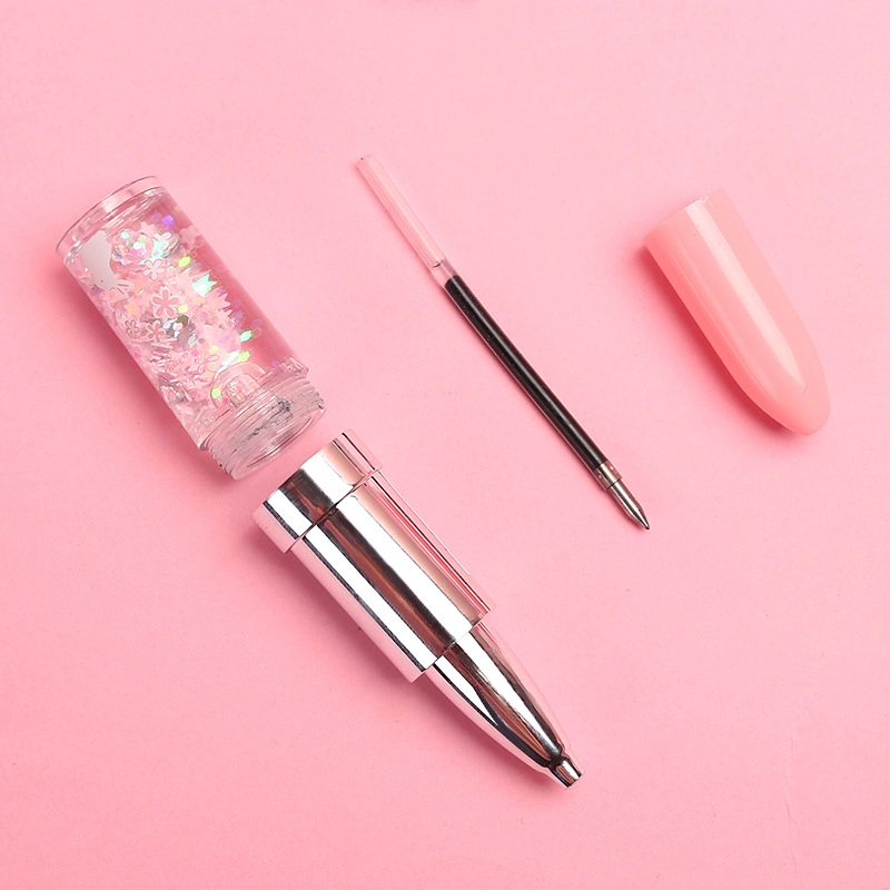 Creative Lipstick Ball Pen Pink Girl Signing Pen Portable Student 0.5mm