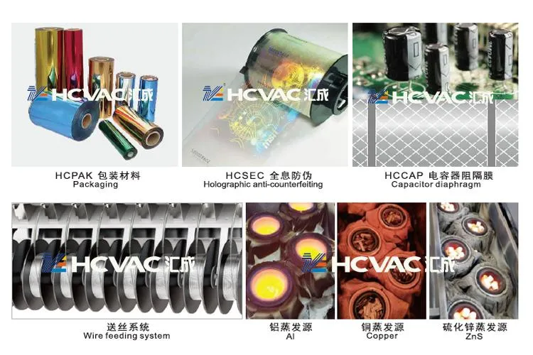 Plastic Packing Film Hot Foil Thermal Evaporation Deposition Thin Film PVD Roll to Roll Vacuum Coating Machine