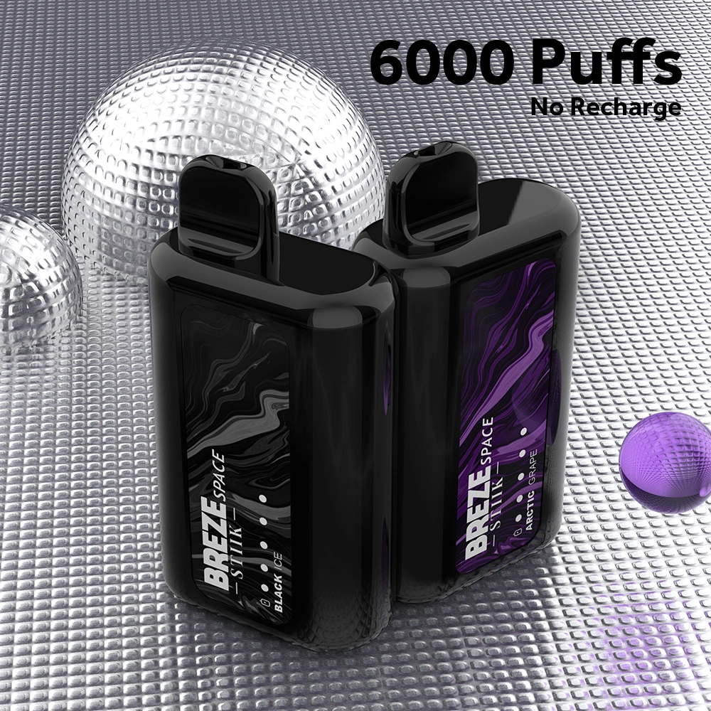 Wholesale Vape Puff 6000 Puff 0 2 5 Nicotine Elf Vaper Grape Flavor Puff Bar Mesh Coil Disposable Electronic Cigarette Vapor Flavor Juice E-Cigar Pen