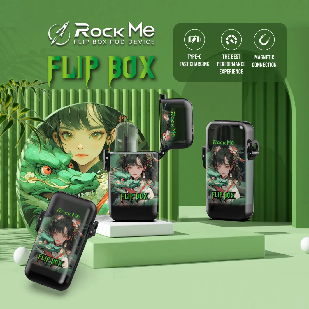 Newly Vaporizer Rock Me Flip Device 650mAh Battery Atomizer 5 Different Style Match as Relx Pods