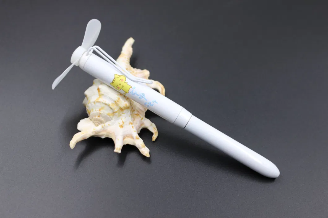 Newest Mini Fan with Metal Ballpoint Pen Multi-Function Electronic Pen Fashion Fan Pen Ball Pens