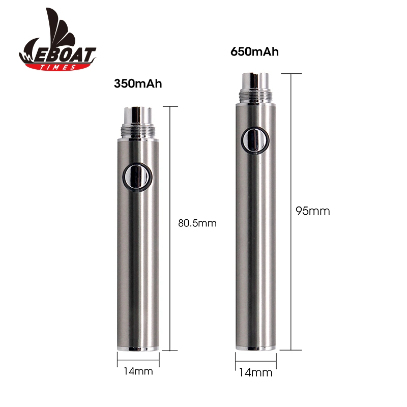 Dual Charging Options 400mAh 650mAh Vaporizer Vape Pen Battery