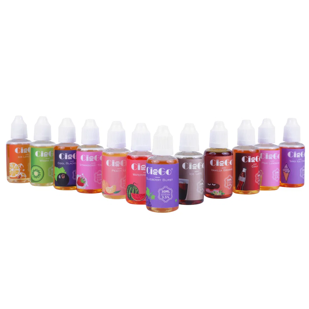 Wholesale Eliquid Juice Tasty Delicious Flavors Vape Juice with Salt Nicotine