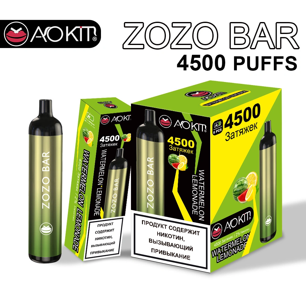 Wholesale Vaporizer Pot Hot Sell Factory Zozo Bar 4500 Puff Rechargeable Disposable Vape