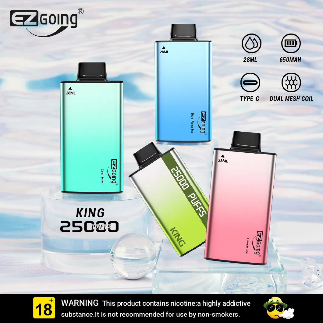 Ezgoing Factory 25000 Puff Warehouse Vape Pen Wholesale Hookah Disposable Electronic Cigarette