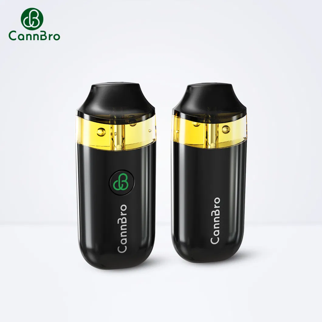 Cannbro Factory Wholesale Logo Customized 2ml 3ml Live Resin 510 Cartridge Full Ceramic Button Preheat Empty Disposable Vape Pen White Label Vape