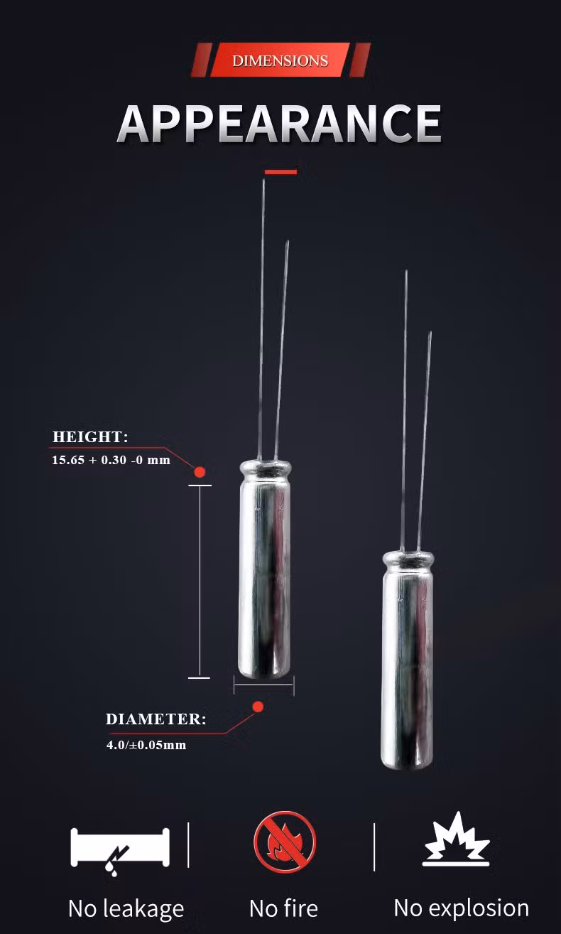 Capacitive Lithium Titanate Battery 2.4V 5mAh Mini Cell Capacitor Pen Dedicated Battery