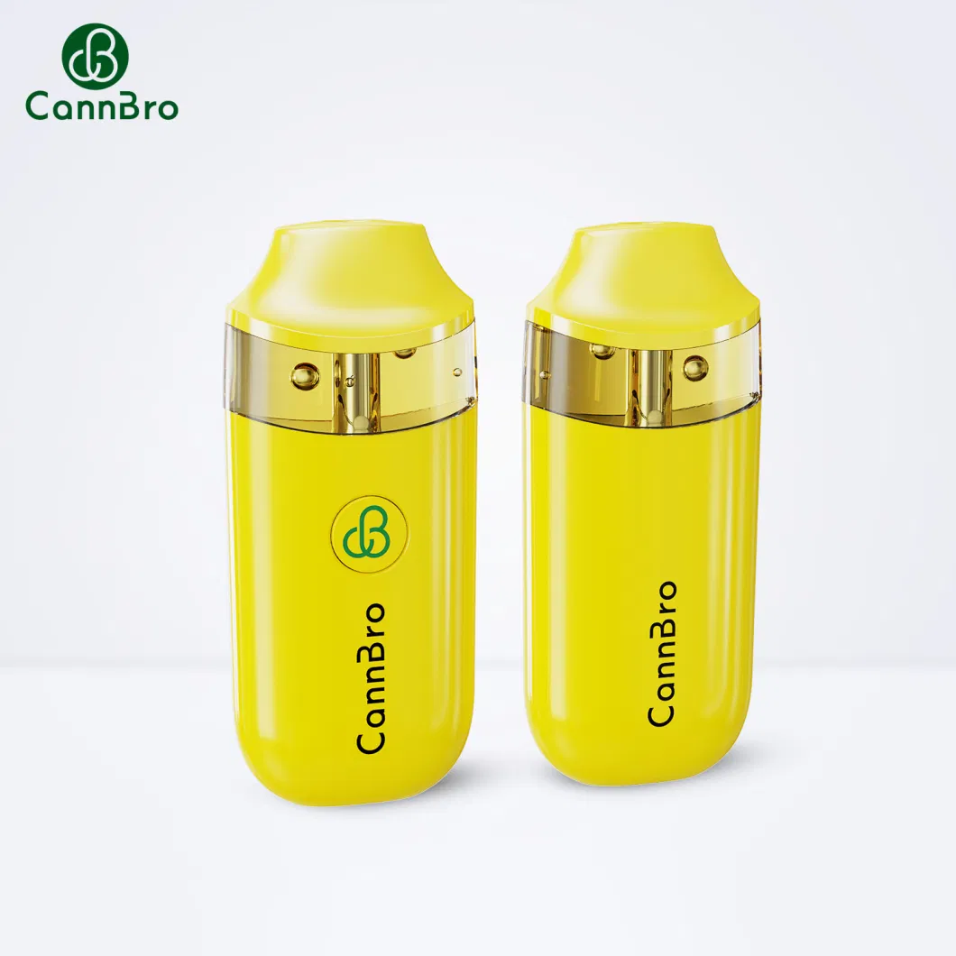 Cannbro Factory Wholesale Logo Customized 2ml 3ml Live Resin 510 Cartridge Full Ceramic Button Preheat Empty Disposable Vape Pen White Label Vape