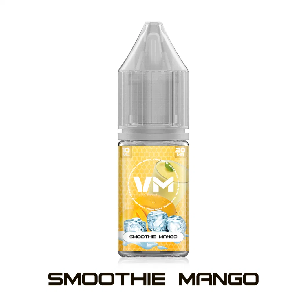 Vm Best Vape E Liquid in UK Wholesale Factory 10ml Bottle 20mg Nic Salt Concentrations Available Ejuice Eliquid for Pods/Mod/Refillable Vape/Empty Vape