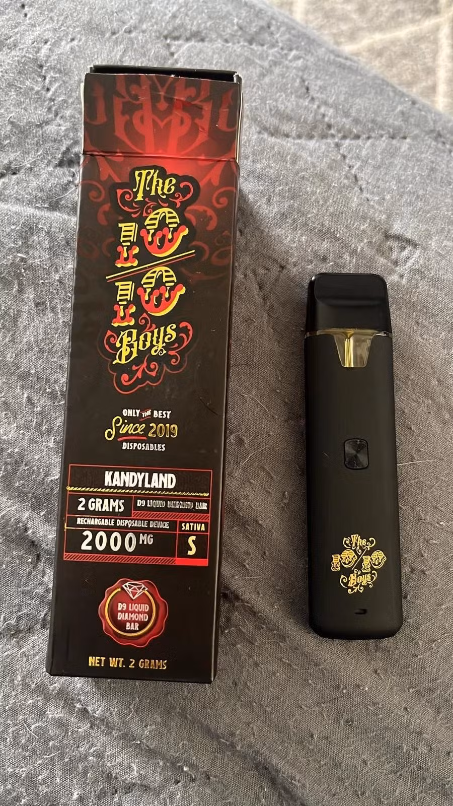 UK Hot Sale The 10 /10 Boys 2000mg 2g Empty Thick Oil Disposable Vape Pen
