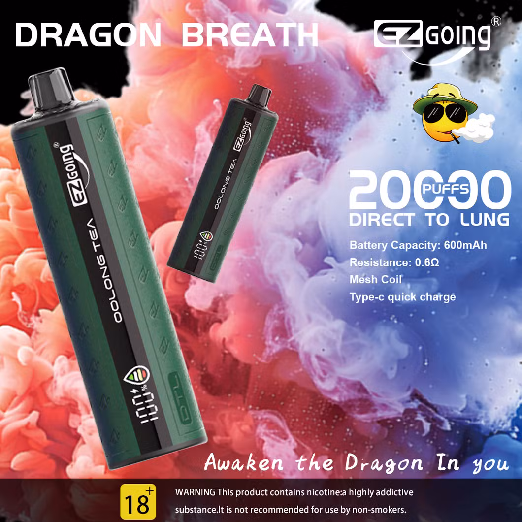 Ezgoing Factory Rechargeable Pen Wholesale Electronic Disposable Mini Vape 20K 20000 Puffs 25000 Puff E Cigarette