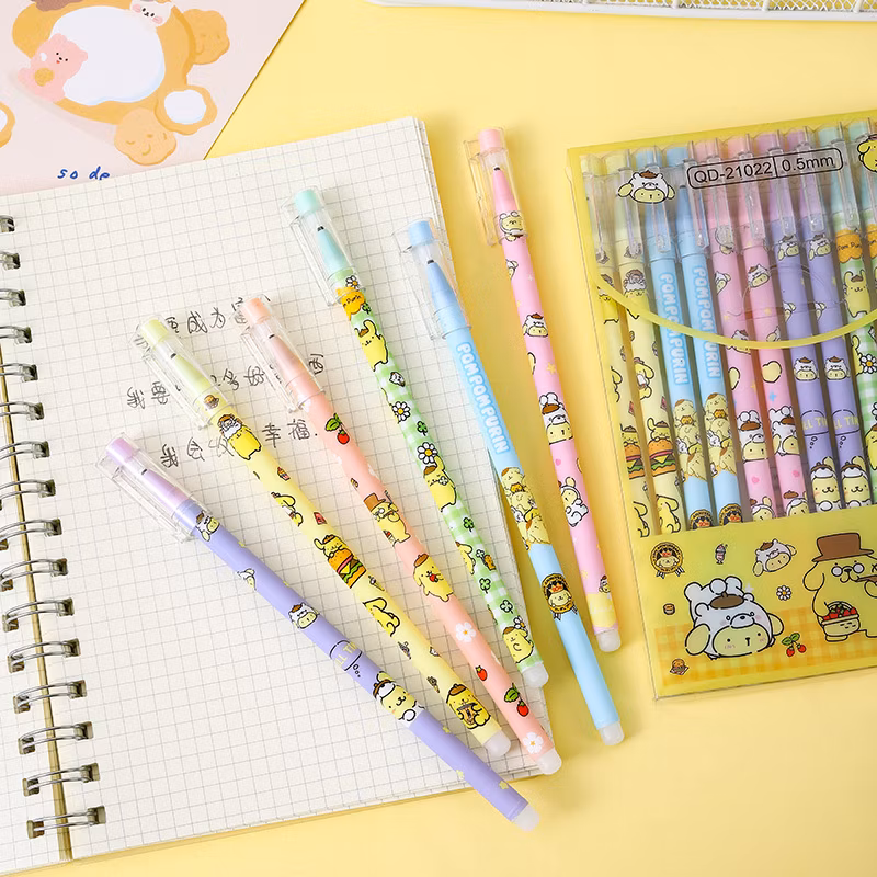 Ruunjoy Sanrio Erasable Neutral Pen Melody Kuromi Cinnamoroll Roller Ball Pen School Supplies Stationery Wholesale