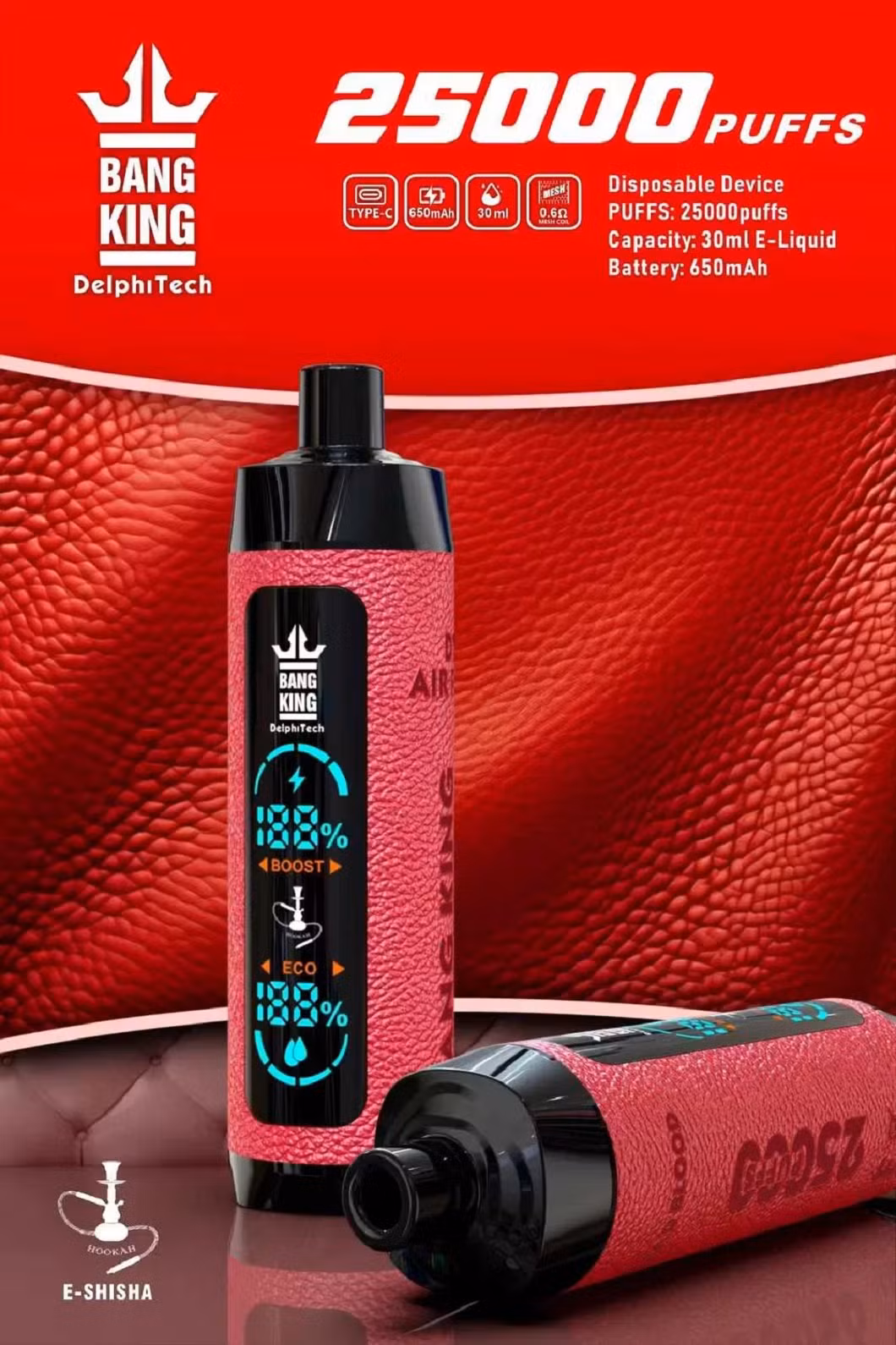 2024 New Disposable Pod Bang Box Vape Factory Vaper 25000 Puffs Rechargeable Electronic Cigarette Wholesale Puff Bar Dual Flavor Vaping 25K Online Shopping