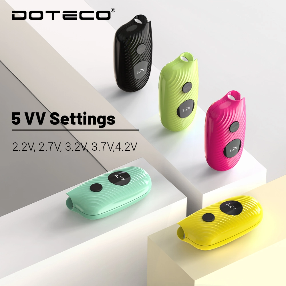 Doteco DC650 Preheat 650mAh Yocan Ziva PRO Airis Ace 510 Thread Adjustable Voltage Discreet Vape Box Battery Dual Cartridges Manual Vape Battery