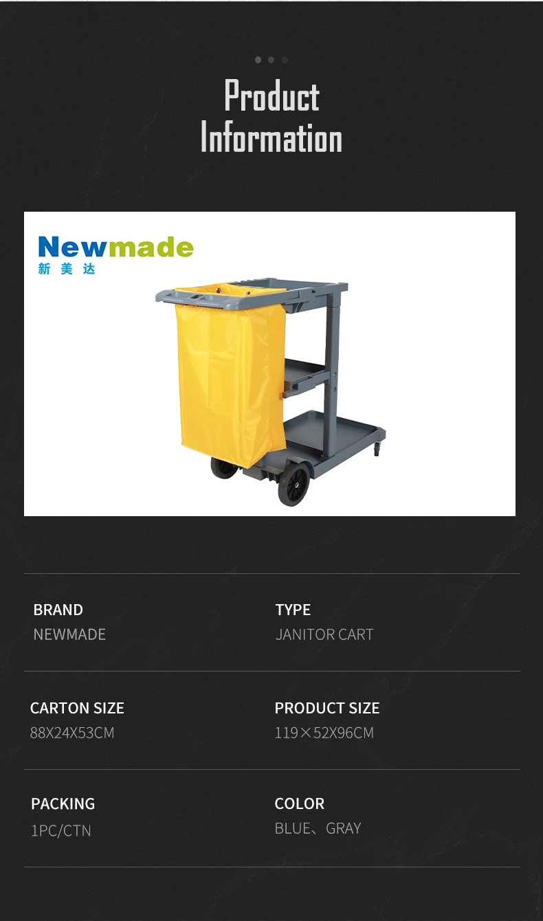 Janitor Cart, Cleaning Trolley Cart, Service Cart