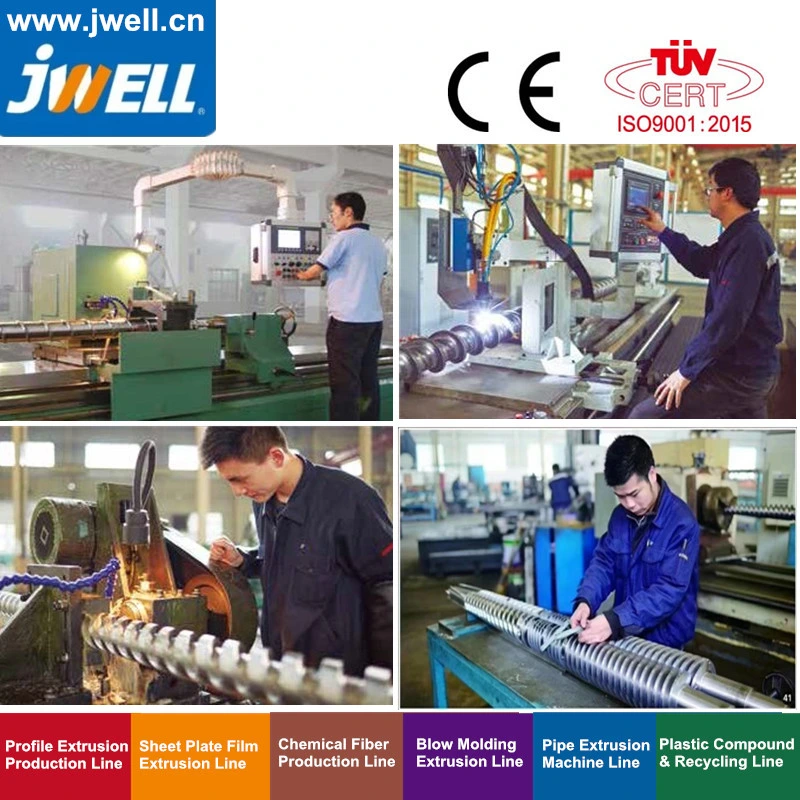 Jwell Pet Plastic 75 Parallel Twin Screw Recycling Agricultural Making Extrusion Machine Used for Cakes and Snacks Packing with Factory Direct Buy High Speed