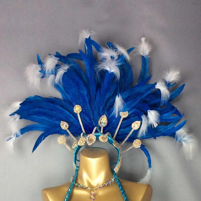 Hot Selling Sexy Samba Rio Carnival Costume New Belly Dance Costume with Feather Head Piece Rave Outfit