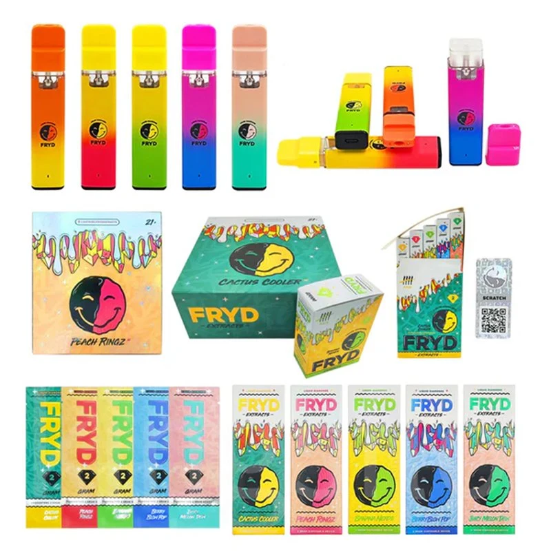 Packman Gen 3 LED Screen Disposable Vape Pen 2g Empty Disposable Vaporizer Device Pod 2000mg 2 Gram with 10 Flavors Packaging