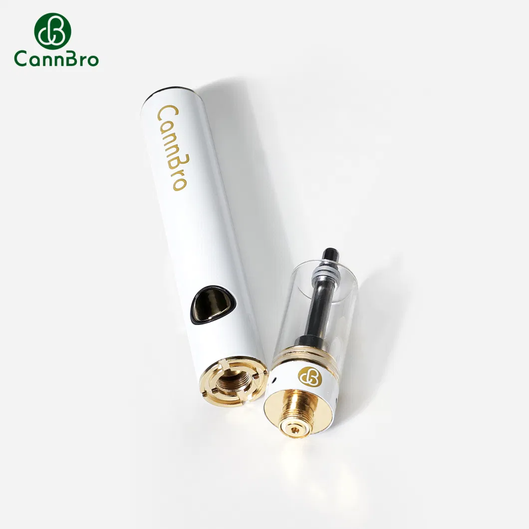 Cannbro 510 Thread West Coast Cure Empty 1ml 2ml Thick Oil Brass Knuckle Metal Tip Full Ceramic Coil Empty Vaporizer Atomizer Vaping Pen Cartridges