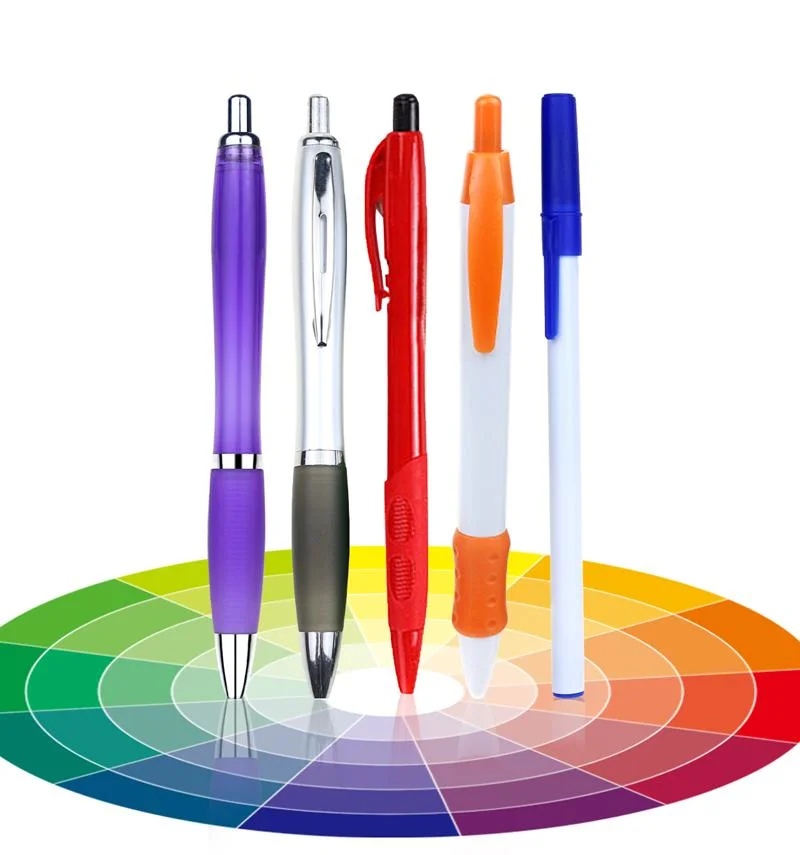 Customized Logo Print Promotional Ballpoint Pen Plastic Ball Pen