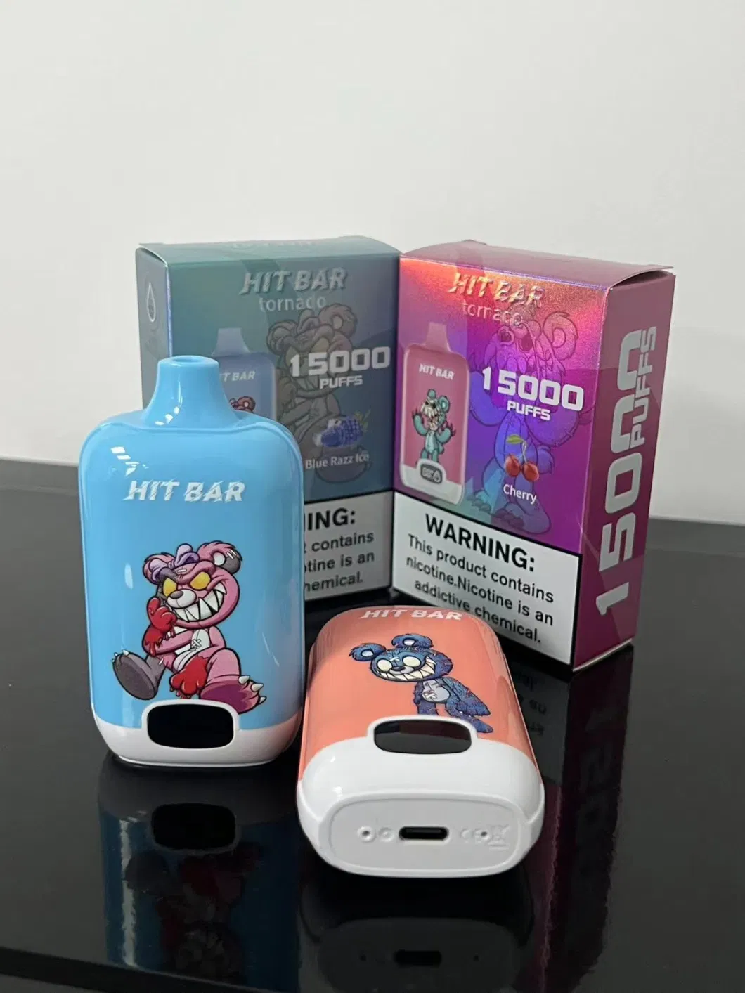 Hitbar Tornado 15000 Puffs Disposable Electronic Cigarette Vape Pen 23ml 500mAh Rechargeable 20 Flavors 0% 2% 3% 5% 9K Tornado 9000 Hit Bar Puff 15K