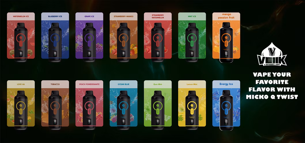 Veiik Micko Q Twist Portable 12K 12000 Puffs Elf Nasty Factory Vaper Wholesale I Empty Wape Shisha Hookah Bar Disposable Vape