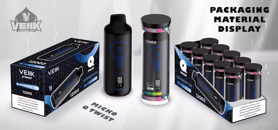 Veiik Micko Q Twist Portable 12K 12000 Puffs Elf Nasty Factory Vaper Wholesale I Empty Wape Shisha Hookah Bar Disposable Vape