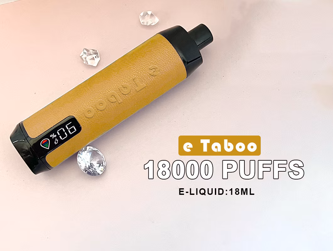 High Quality Leather Vaper 18, 000 Puffs Disposable Vape Display Screen Vaper Pen Style E Cigarette Online Shopping Wholesale