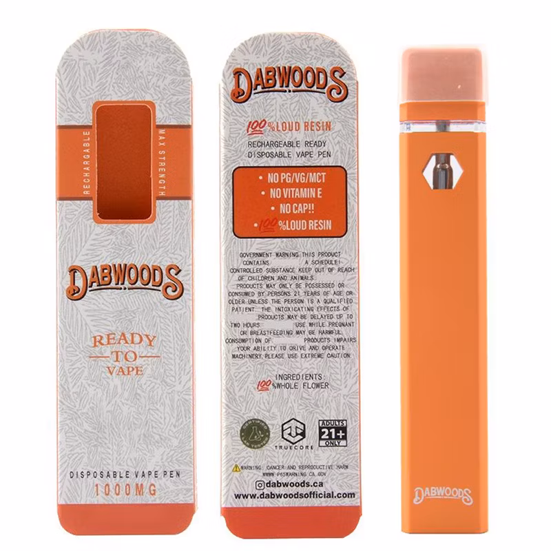 Dabwoods Disposable Vape Pen E-Cigarettes Vaporizer Rechargeable Battery 1ml Empty Thick Oil Cart 2g