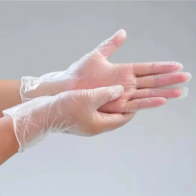 Cheapest Disposable Vinyl Gloves Clear Color Examination Hand Gloves Disposable