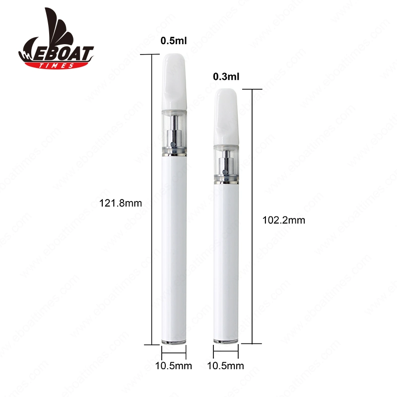 Eboattimes Wholesale Refillable Cartridge 0.5ml Oil Disposable E Cigarette Vape Pen