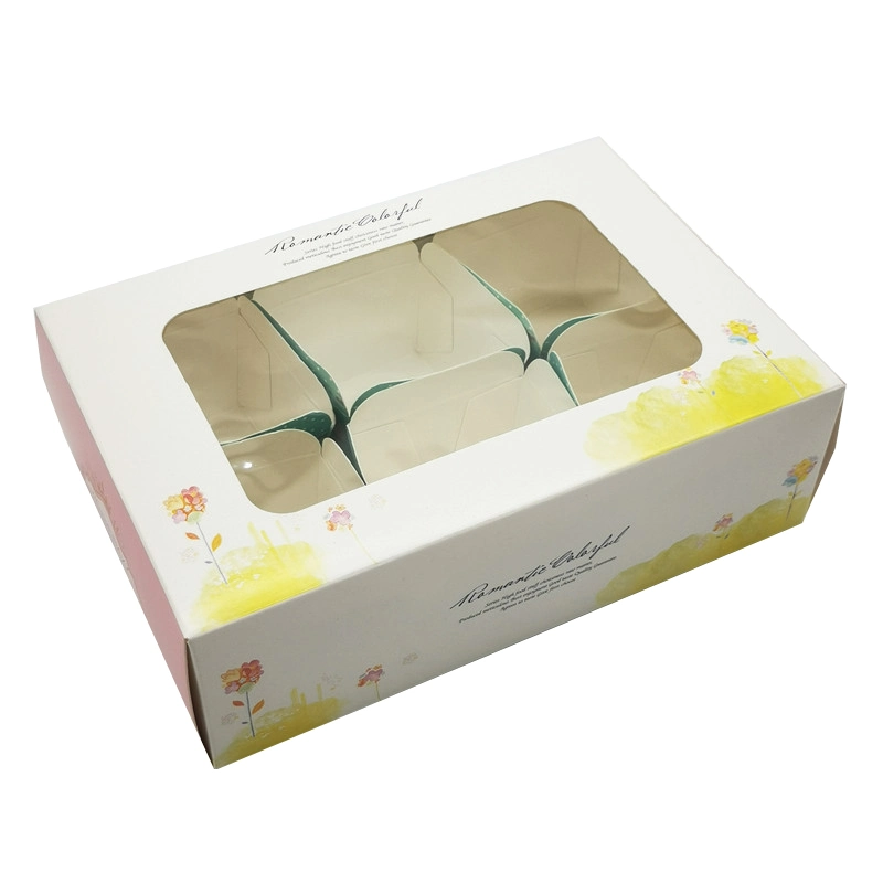 Wholesale Dessert Pastry Cake Paper Carton Packaging Box with Logo