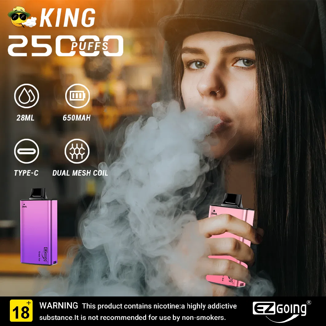 Ezgoing Factory 25000 Puff Warehouse Vape Pen Wholesale Hookah Disposable Electronic Cigarette