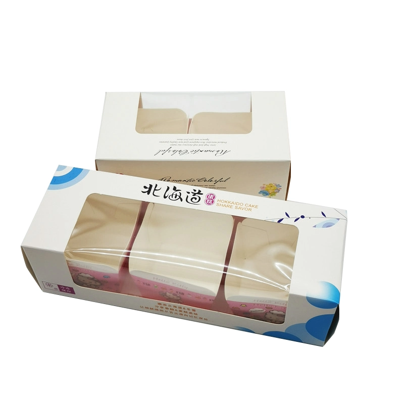 Wholesale Dessert Pastry Cake Paper Carton Packaging Box with Logo