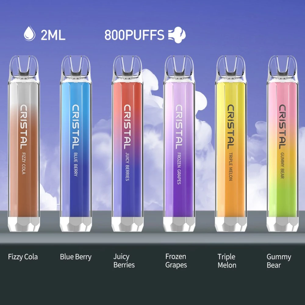 EU Warehouse Tpd Tastefog crystal 800 Puffs Disposable Vape Geek Elfbar with LED Colorful Flash Disposable Oil Vape Pen