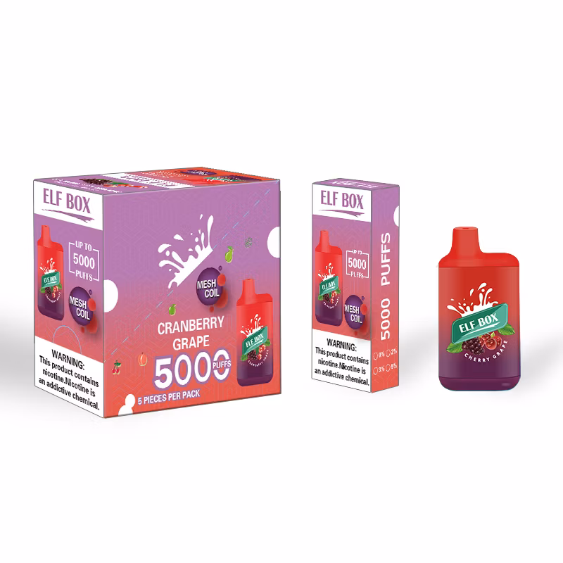 Doloda Elf Box Disposable Electronic Cigarette Pod Device 5000 Puffs 650mAh Battery 12ml Prefilled Cartridge Vape Pen Vs Esco Bars