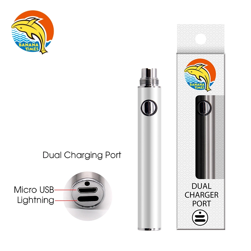 Wholesale Price Customized 510 Vaping Pen Battery 400mAh 650mAh Variable Voltage 510 Thread Vape Batteries with Dual USB-C Ports