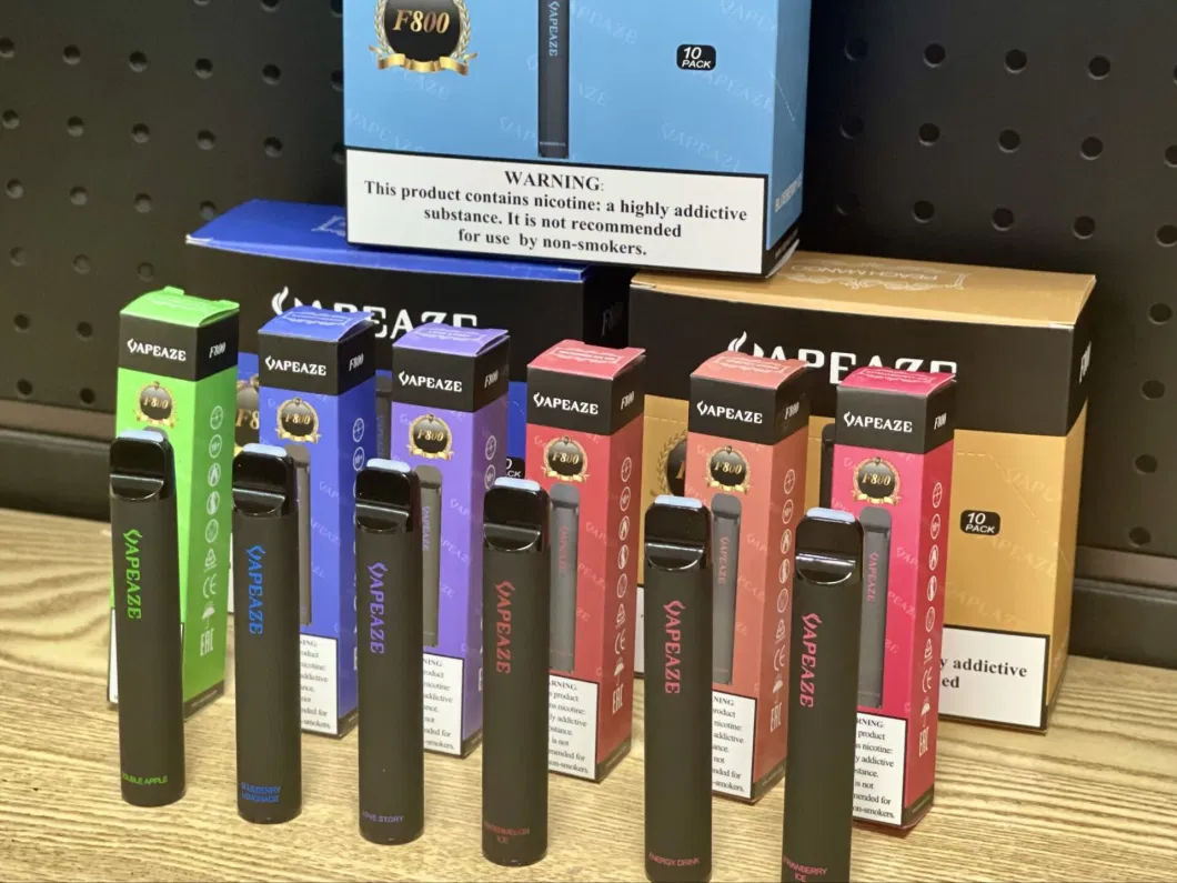 Vapeaze Wholesale Disposable Electronic Cigarette 0% Nicotine 600 800 Puff Elf Vape Bar