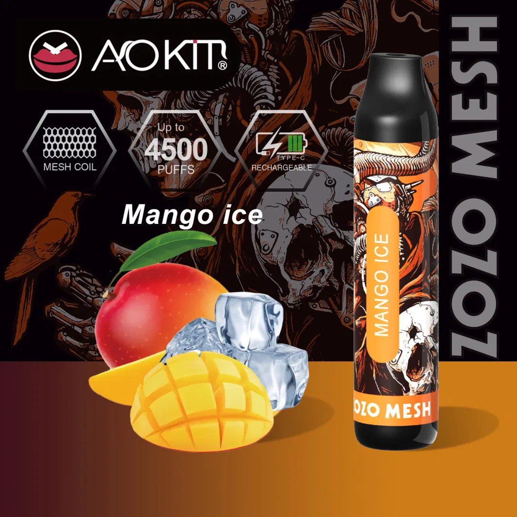 Aokit Mehs 4500 Puff Disposable Vape Pen Wholesale Atomizer Pot Hot Sell Rechargeable Vape Made in China Vaper Pot Original Factory