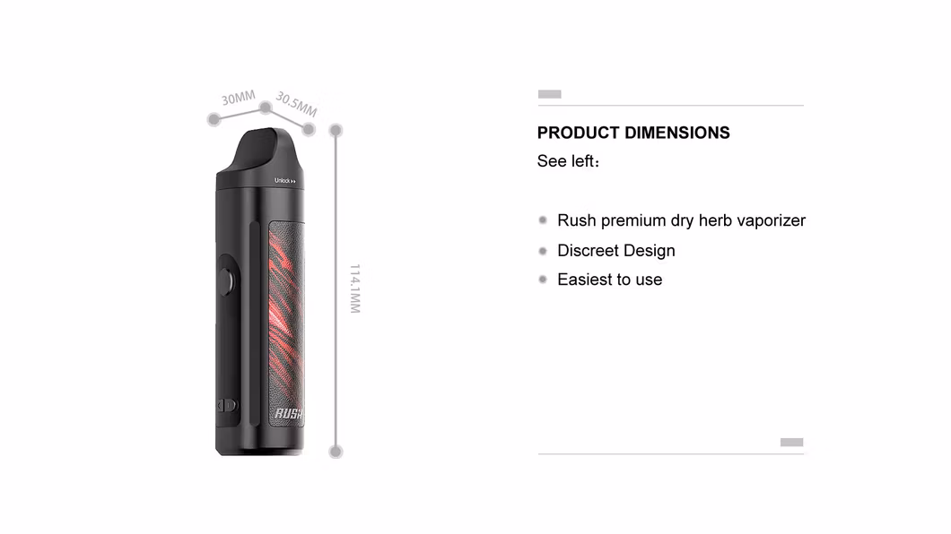 Original Vape Pen Product Herb Vaping Portable Custom Vaporizer Mod Glass Wax Vaporizer