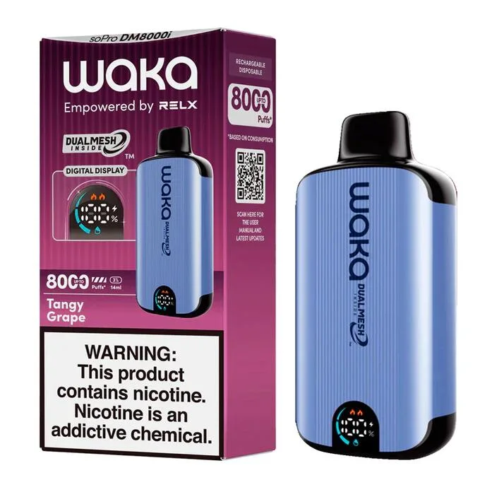 Popular Vape Shop Kz Waka Sopro Dm8000I Disposable Vape E Cig with Personalized Vape Branding Logo Form China Vaping Device Pod