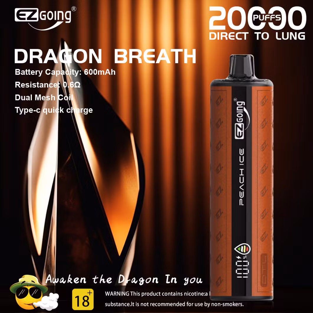 Ezgoing Factory Rechargeable Pen Wholesale Electronic Disposable Mini Vape 20K 20000 Puffs 25000 Puff E Cigarette