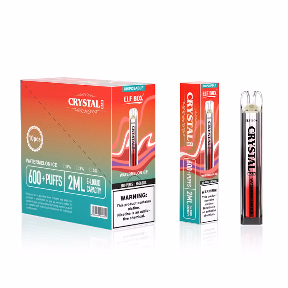 Crystal Elf Box 600 Puff Disposable Vape Pod Device E-Cigarette Disposable Mini Vape Bar