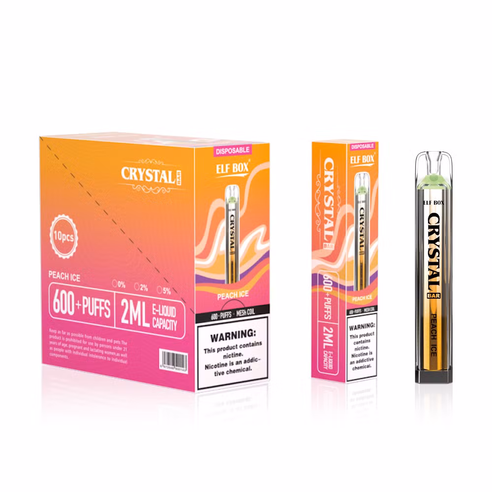 Crystal Elf Box 600 Puff Disposable Vape Pod Device E-Cigarette Disposable Mini Vape Bar